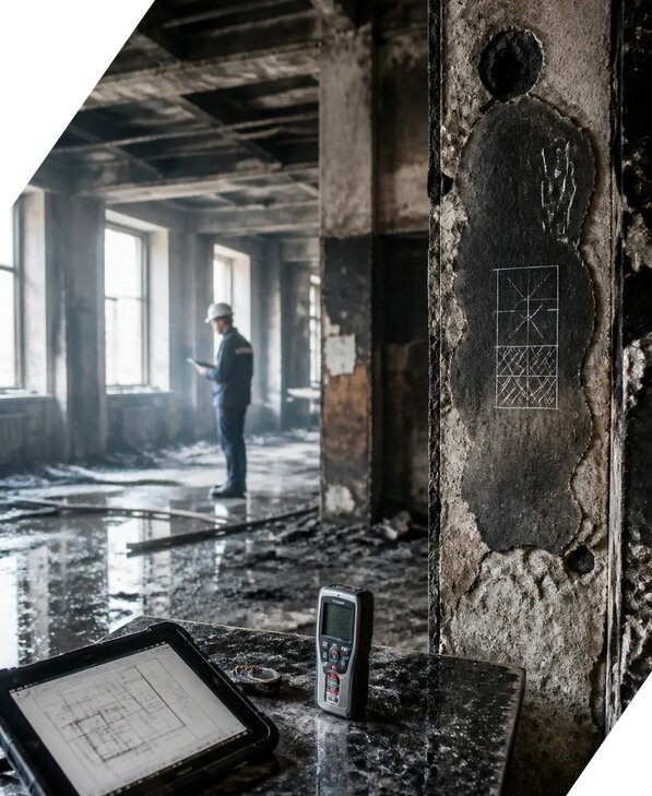 Обследование зданий после пожара в Гагарине от 15606 р. | ЭкспертизаРоссия