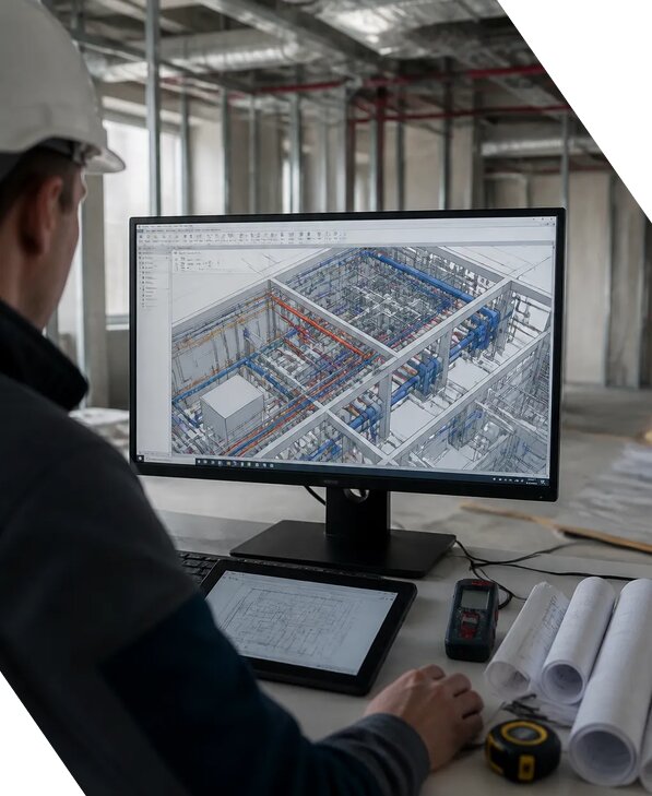 Создание BIM модели инженерных сетей для объектов в Гагарине